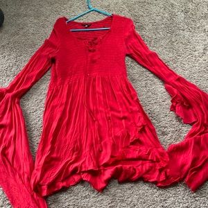 Long top with Bell Sleeves